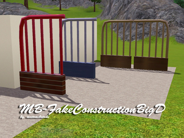 Sims 3 — MB-FakeConstructionBigD by matomibotaki — MB-FakeConstructionBigD, large construction item to use as a column