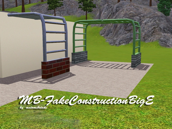 Sims 3 — MB-FakeConstructionBigE by matomibotaki — MB-FakeConstructionBigE, use it like a column, create it like a fake
