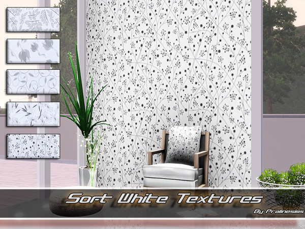 Sims 3 — Soft White Textures by Pralinesims — By Pralinesims