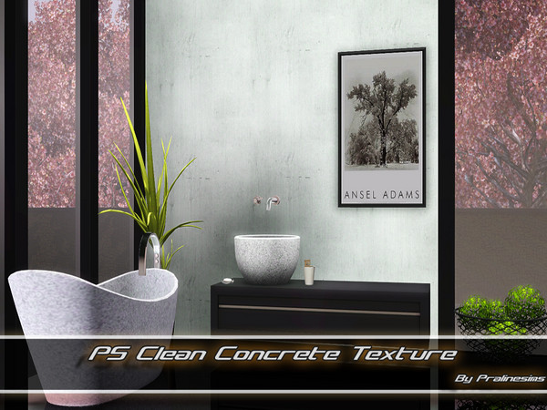 Sims 3 — PS Clean Concrete Texture by Pralinesims — By Pralinesims under: Masonry