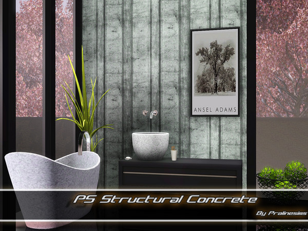 Sims 3 — PS Structural Concrete by Pralinesims — By Pralinesims under: Masonry