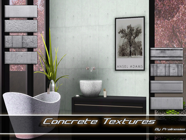 Sims 3 — Concrete Textures by Pralinesims — By Pralinesims