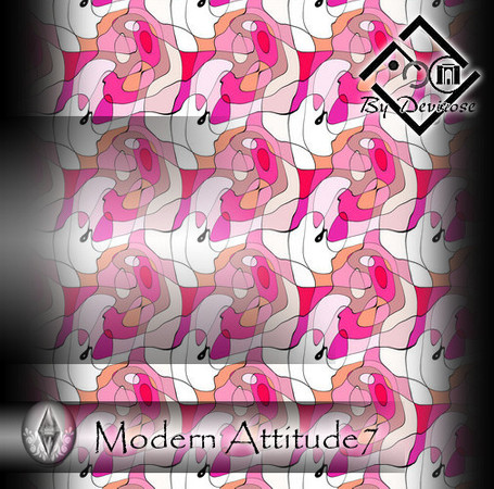 Sims 3 — Modern Attitude7 by Devirose — I created these patterns using the 'Create a Pattern'by EA ;)-Base game