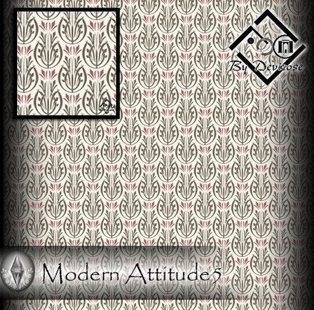 Sims 3 — Modern Attitude5 by Devirose — I created these patterns using the 'Create a Pattern'by EA ;)-Base game