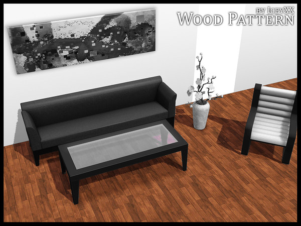 Sims 3 — Wood Pattern 006 by Iceyxx — A decorative wood pattern. 4 recolorable channels.