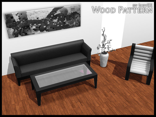 Sims 3 — Wood Pattern 004 by Iceyxx — A decorative wood pattern. 4 recolorable channels.