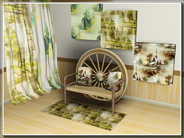 Sims 3 — marcorse_scenery pattern set by marcorse — Two church images and a haunted house make up this threesome of