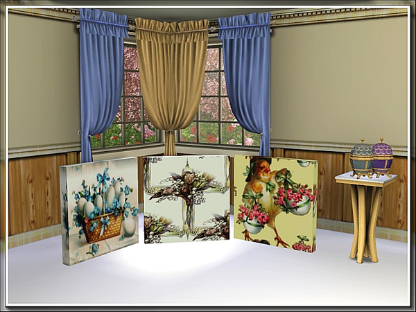 Sims 3 — marcorse_Easter flowers pattern set by marcorse — A collection of Easter patterns, all featuring flowers and two