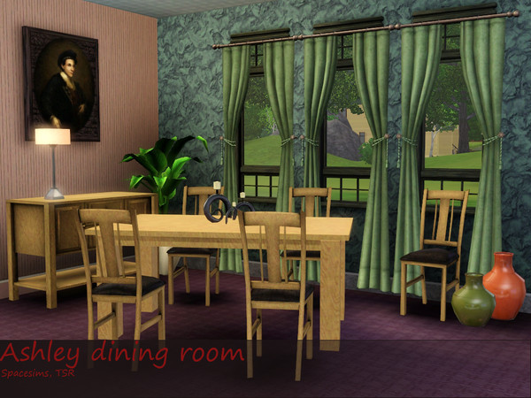 Sims 3 — Ashley dining room by spacesims — Are your Sims craving for a new dining room? Either way, get them this half