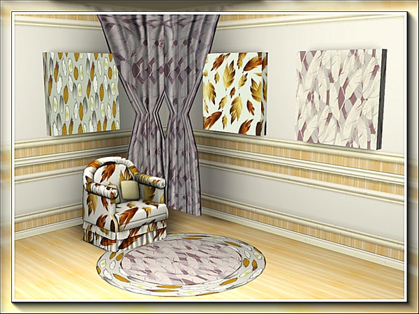 Sims 3 — marcorse_feathered pattern set by marcorse — Feathers are the common link for these three patterns to be found