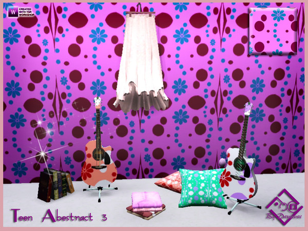 Sims 3 — Teen Abstract 3 by Devirose — By Devirose TSRSA-3 palettes recolorable-No need Expansion packs,base game