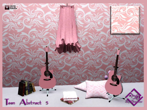 Sims 3 — Teen Abstract 5 by Devirose — By Devirose TSRSA--2 palettes recolobrable-No need Expansion packs,base game