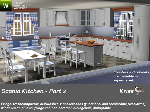 Sims 3 — Scania Kitchen - Part 2 by Kriss — This is the second and final part of the Scania Kitchen. It contains matching