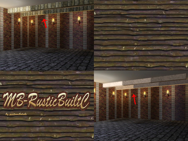 Sims 3 — MB-RusticBuiltC by matomibotaki — MB-RusticBuiltC, rustic built item fo fit the ristic item A and B,