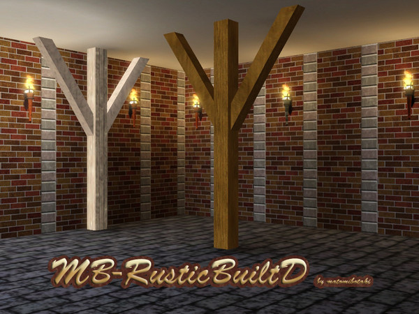 Sims 3 — MB-RusticBuiltD by matomibotaki — MB-RusticBuiltD, built item for a rustic look for your sims houses, 2