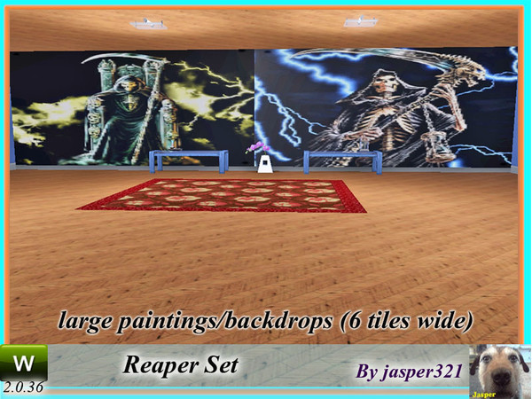Sims 3 — Reaper Set by jasper321 — Two large paintings/backdrops (6 tiles wide) Reaper