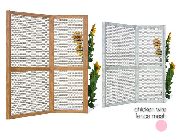 Sims 3 — Chicken Wire Fence Mesh by DOT — Chicken Wire Fence Mesh by DOT of The Sims Resource