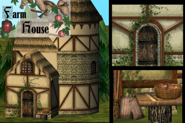 Sims 2 — Faarm House by arenaria — This is a Hood decoration, not a lot!