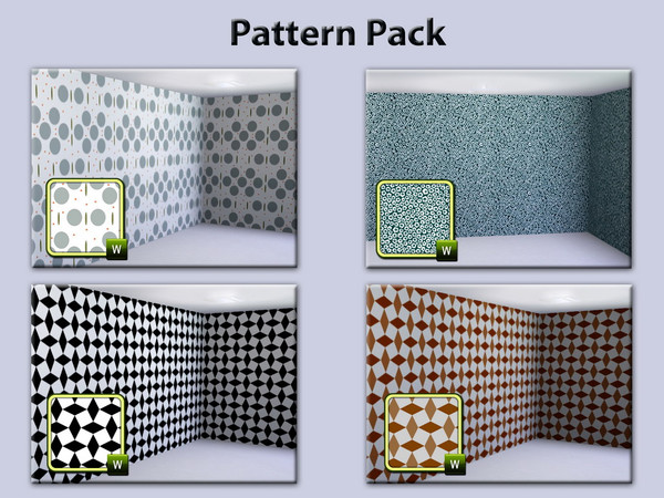 Sims 3 — Pattern Pack Rev1 by Revilo70 — ---by Revilo70---