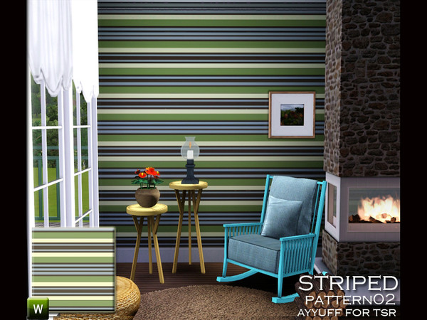 Sims 3 — Striped Pattern02 by ayyuff — striped pattern