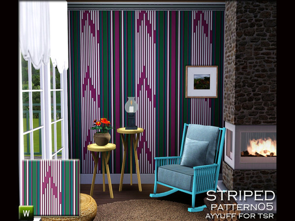 Sims 3 — Striped Pattern05 by ayyuff — striped pattern