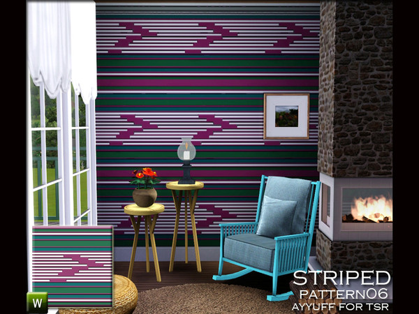 Sims 3 — Striped Pattern06 by ayyuff — striped pattern