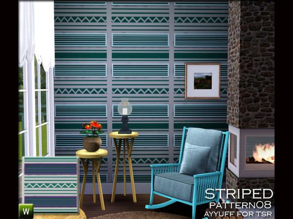 Sims 3 — Striped Pattern08 by ayyuff — striped pattern
