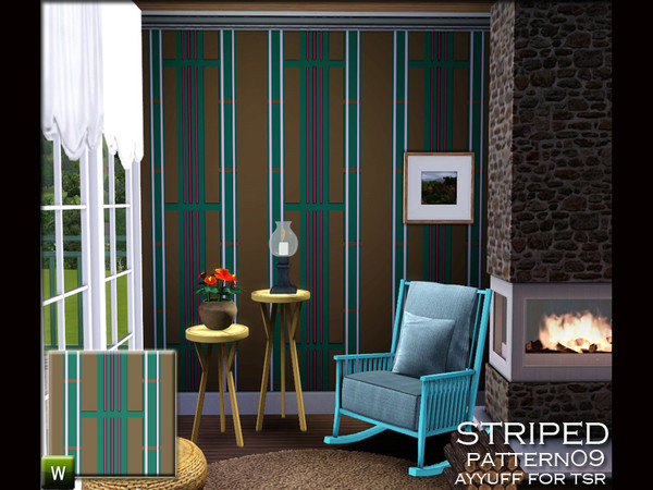 Sims 3 — Striped Pattern09 by ayyuff — striped pattern