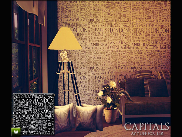 Sims 3 — Capitals by ayyuff — word clouds pattern