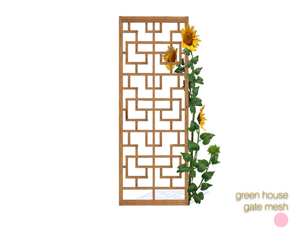 Sims 3 — Green House Gate Mesh by DOT — Green House Gate Mesh by DOT of The Sims Resource