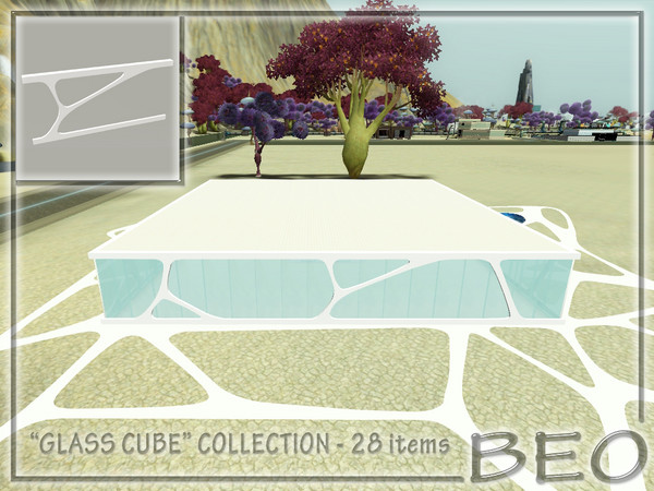 Sims 3 — Futuristic column 2 - GLASS CUBE collection by BEO — Futuristic column of the club GLASS CUBE. All items from