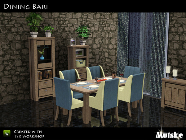Sims 3 — Bari Dining by Mutske — This is the second set for th Bari Serie.The Diningroom. The set contains 2 types of