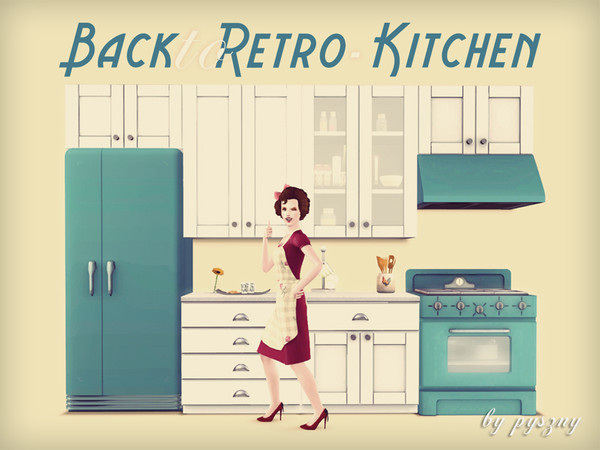 Sims 3 — Back To Retro - Kitchen by pyszny16 — Simply, retro and creative.. It's all in my new serie of objects named