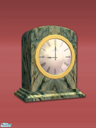 Sims 2 — Wood Mantle Clock - Rec 05 by Shakeshaft — Part of a set of 3 working Mantle Clocks in Wood Textures, the Wood
