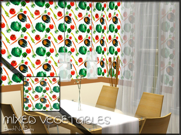 Sims 3 — Mixed Veggies by BeechNutBaby2 — A batch of mixed veggies on your walls!