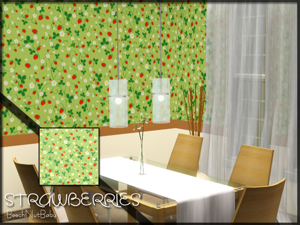 Sims 3 — Strawberries by BeechNutBaby2 — yummy strawberries, so good you could lick the walls!