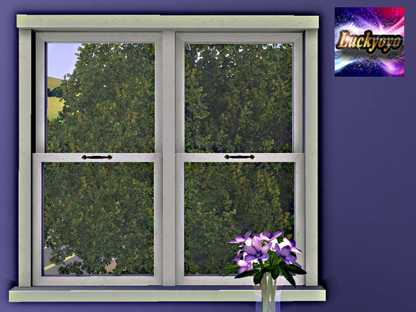 Sims 3 — Window - By Luckyoyo. by luckyoyo — A recolorable window. 