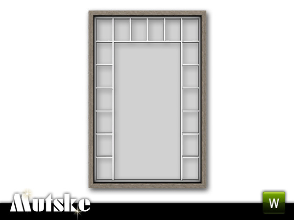 Sims 3 — Bari Window Tall 2x1 by Mutske — 4 recolorable parts. Made by Mutske@TSR. TSRAA.