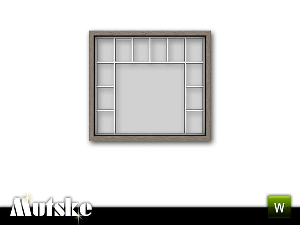 Sims 3 — Bari Window Counter 2x1 by Mutske — 4 recolorable parts. Made by Mutske@TSR. TSRAA.