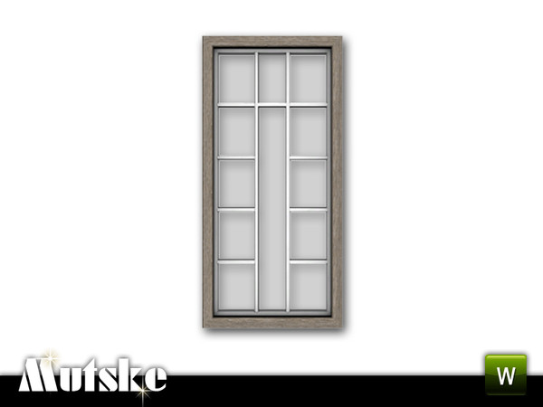 Sims 3 — Bari Window Middle 1x1 by Mutske — 4 recolorable parts. Made by Mutske@TSR. TSRAA.