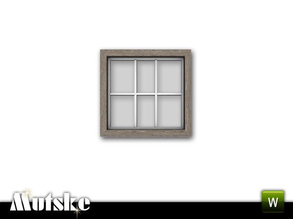 Sims 3 — Bari Window Privat SIngle 2x1 by Mutske — 4 recolorable parts. Made by Mutske@TSR. TSRAA.