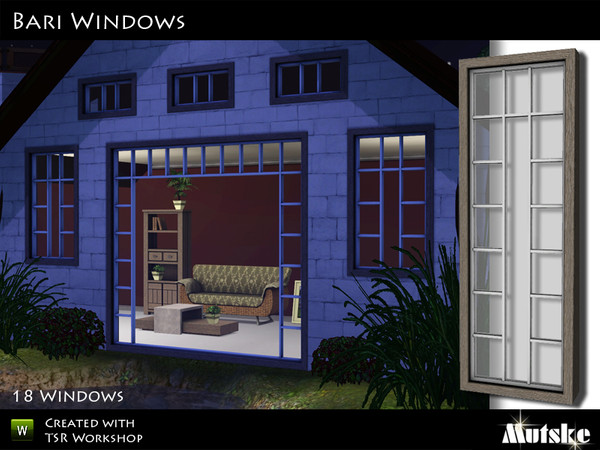 Sims 3 — Bari Windows by Mutske — This is the first part of the constructionsets for the Bari serie. It contains 18