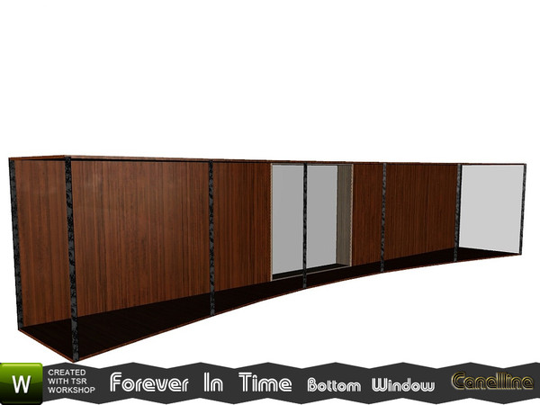 Sims 3 — Forever In Time Set Modern Curved Bottom Window by Canelline — Forever In Time Set Modern Curved Bottom Window