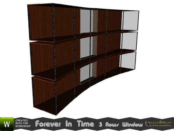 Sims 3 — Forever In Time Set Modern Curved 3 Rows Window by Canelline — Forever In Time Set Modern Curved 3 Rows Window