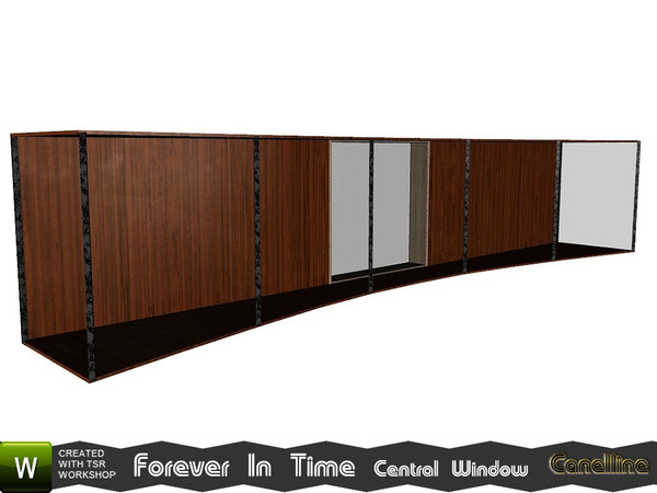 Sims 3 — Forever In Time Set Modern Curved Central Window by Canelline — Forever In Time Set Modern Curved Central Window