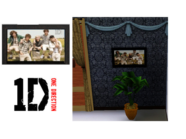 Sims 3 — One Direction Poster 01 by robin_rosina — One Direction poster - I wanted a One Direction poster for my sims and