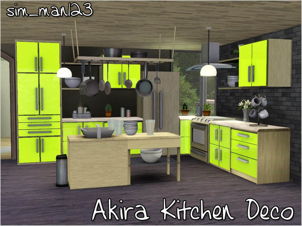 Sims 3 — Akira Kitchen Deco by sim_man123 — The second set from my Akira Kitchen, the deco bits! This set contains 7