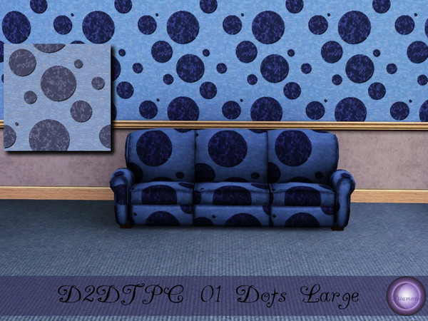 Sims 3 — D2DTPC01 Dots Large by D2Diamond — Part of the Texture Pattern Challenge 01 Collection. Designed by D2Diamond @