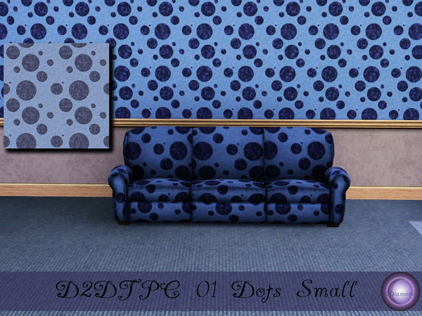 Sims 3 — D2DTPC01 Dots Small by D2Diamond — Part of the Texture Pattern Challenge 01 Collection. Designed by D2Diamond @