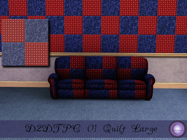 Sims 3 — D2DTPC01 Quilt Large by D2Diamond — Part of the Texture Pattern Challenge 01 Collection. Designed by D2Diamond @